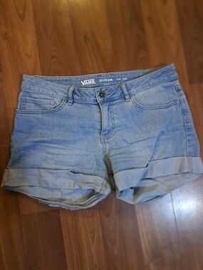 Vans Women's Boyfriend Denim Shorts in Light Blue